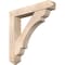 Ekena Millwork Olympic Arts and Crafts Smooth Bracket w/ Offset Brace, Douglas Fir, 7 1/2"W x 42"D x 42"H BKT0806X42X42OLY03SDF - alternate 1